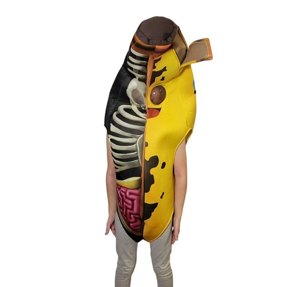 Fortnite Peely Bone Costume Youth S Spirit Halloween Banana Skeleton Gamer-sleek